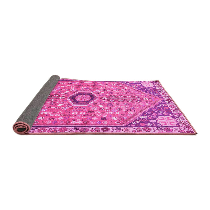 Sideview of Persian Pink Traditional Rug, tr801pnk