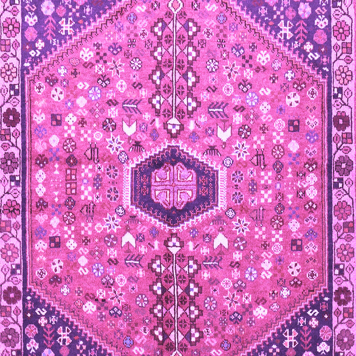 Machine Washable Persian Purple Traditional Area Rugs, wshtr801pur