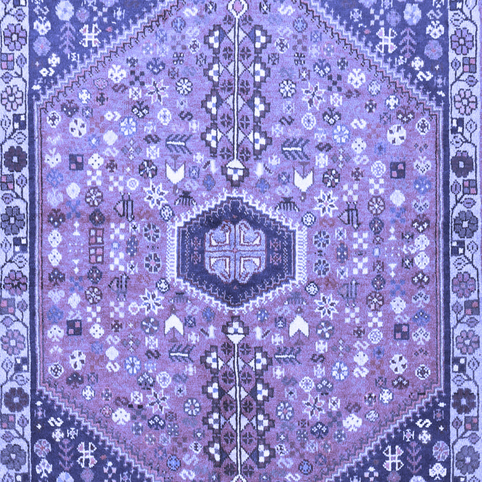 Machine Washable Persian Blue Traditional Rug, wshtr801blu