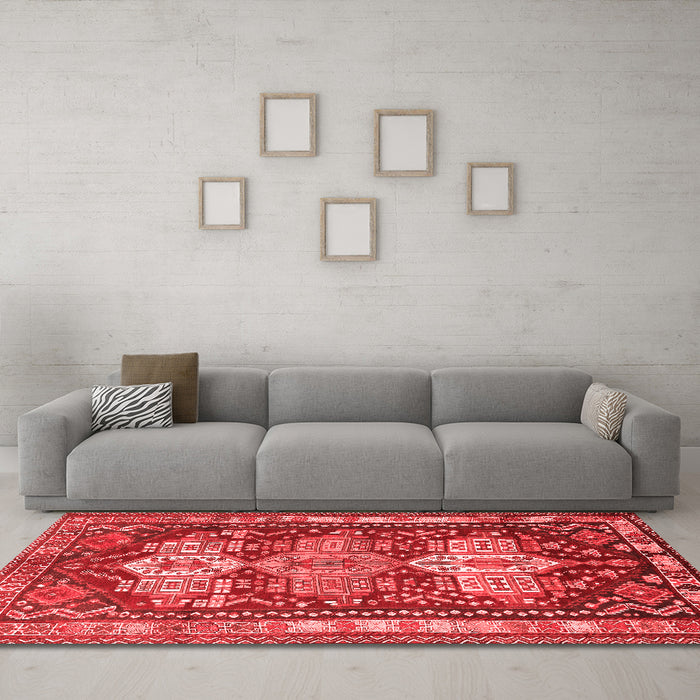 Traditional Red Washable Rugs