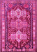 Machine Washable Persian Pink Traditional Rug, wshtr802pnk