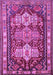 Machine Washable Persian Purple Traditional Area Rugs, wshtr802pur