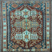 Square Persian Light Blue Traditional Rug, tr802lblu