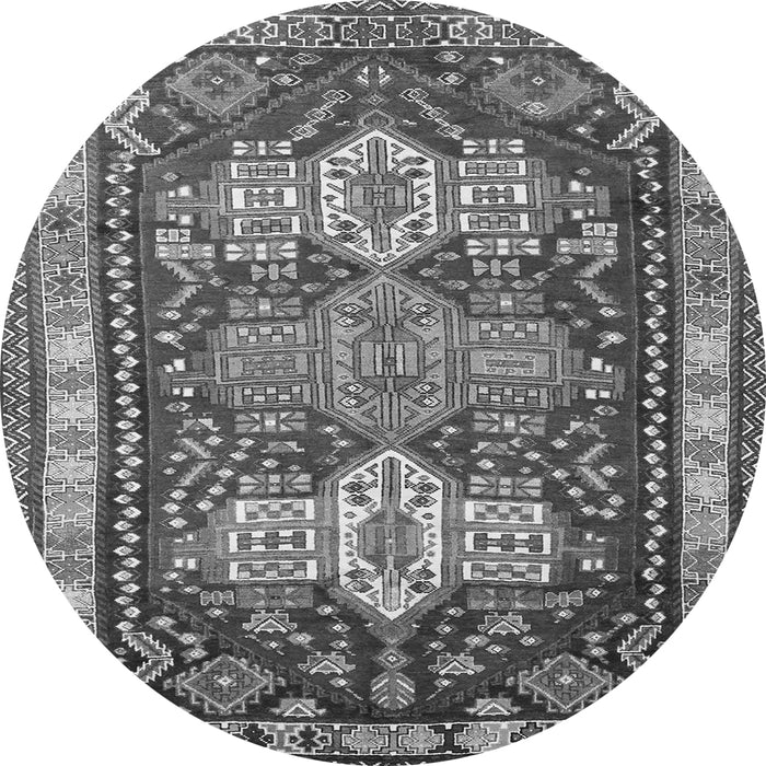 Square Persian Gray Traditional Rug, tr802gry