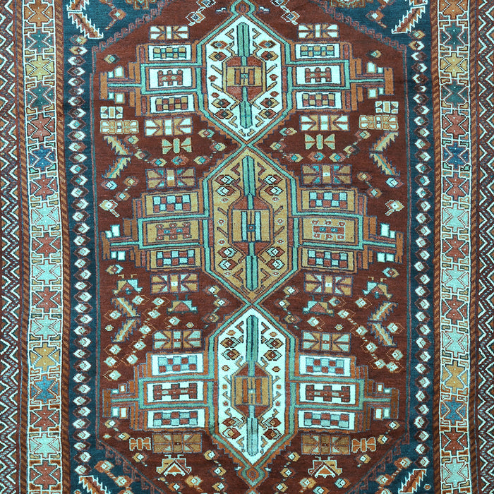 Machine Washable Persian Light Blue Traditional Rug, wshtr802lblu