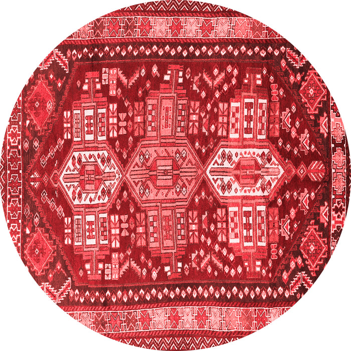 Machine Washable Persian Red Traditional Rug, wshtr802red
