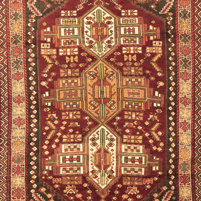 Machine Washable Persian Brown Traditional Rug, wshtr802brn
