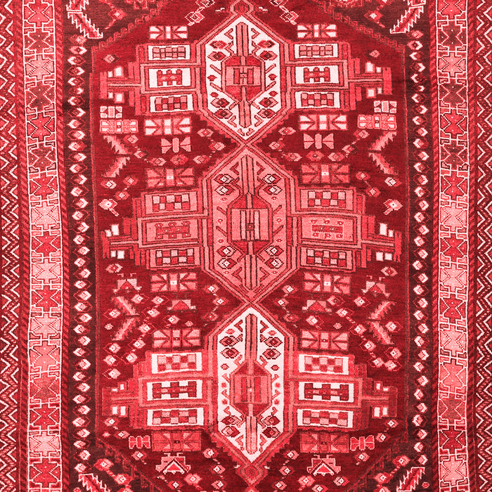 Machine Washable Persian Red Traditional Rug, wshtr802red