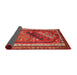 Sideview of Traditional Rust Pink Persian Rug, tr803