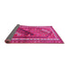 Sideview of Persian Pink Traditional Rug, tr803pnk