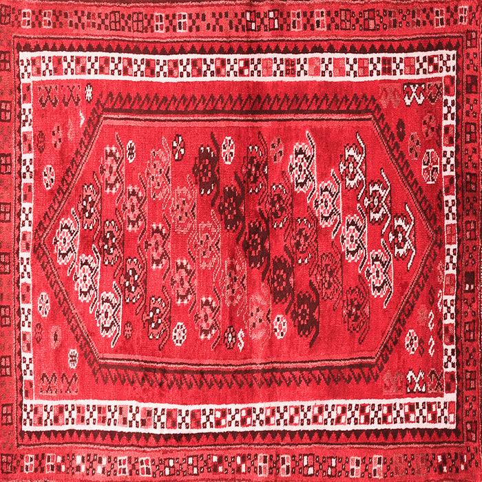 Machine Washable Persian Red Traditional Rug, wshtr803red