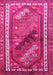 Machine Washable Persian Pink Traditional Rug, wshtr803pnk