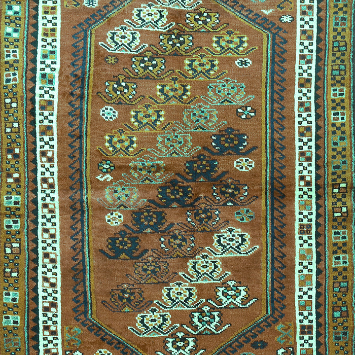 Machine Washable Persian Turquoise Traditional Area Rugs, wshtr803turq