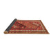 Sideview of Persian Brown Traditional Rug, tr803brn