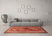 Machine Washable Persian Brown Traditional Rug in a Living Room,, wshtr803brn