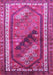 Machine Washable Persian Purple Traditional Area Rugs, wshtr803pur
