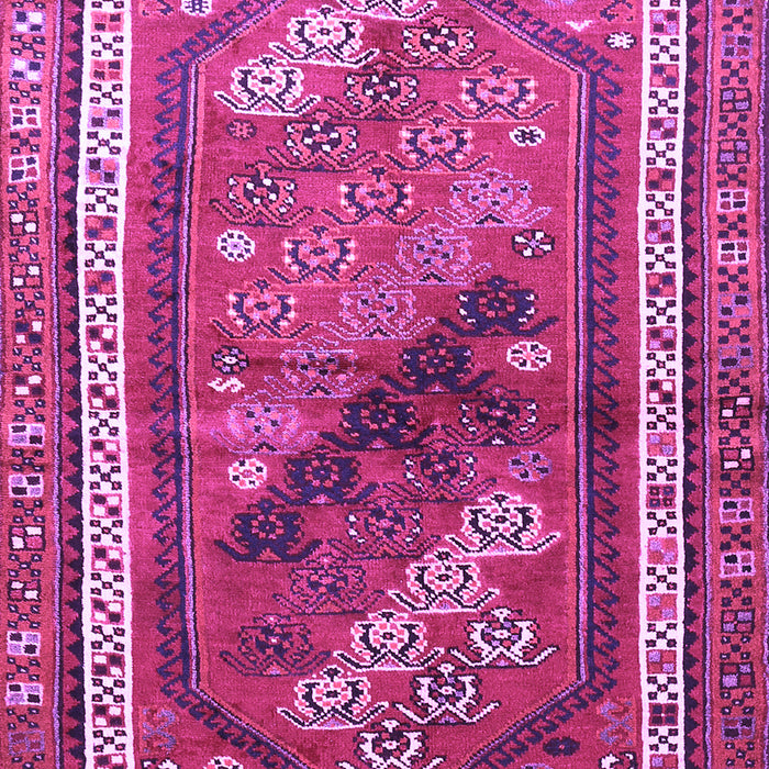 Machine Washable Persian Purple Traditional Area Rugs, wshtr803pur