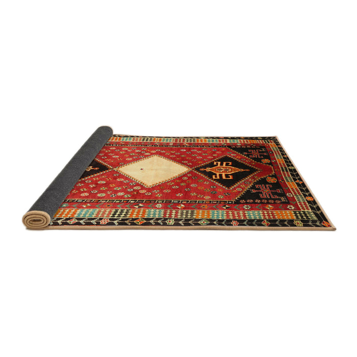 Sideview of Traditional Red Persian Rug, tr804