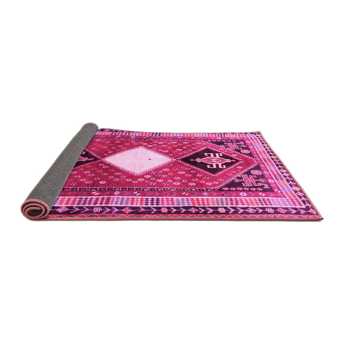 Sideview of Persian Pink Traditional Rug, tr804pnk