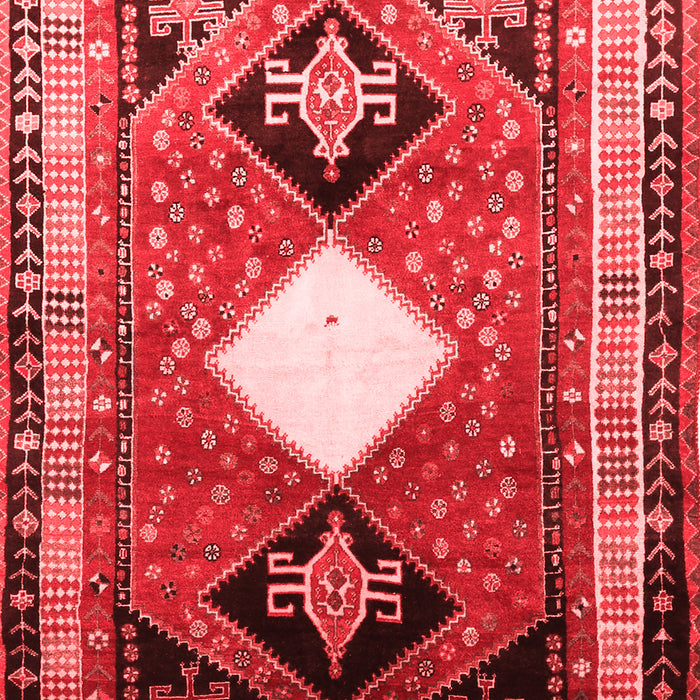 Machine Washable Persian Red Traditional Rug, wshtr804red