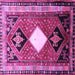 Square Persian Purple Traditional Rug, tr804pur