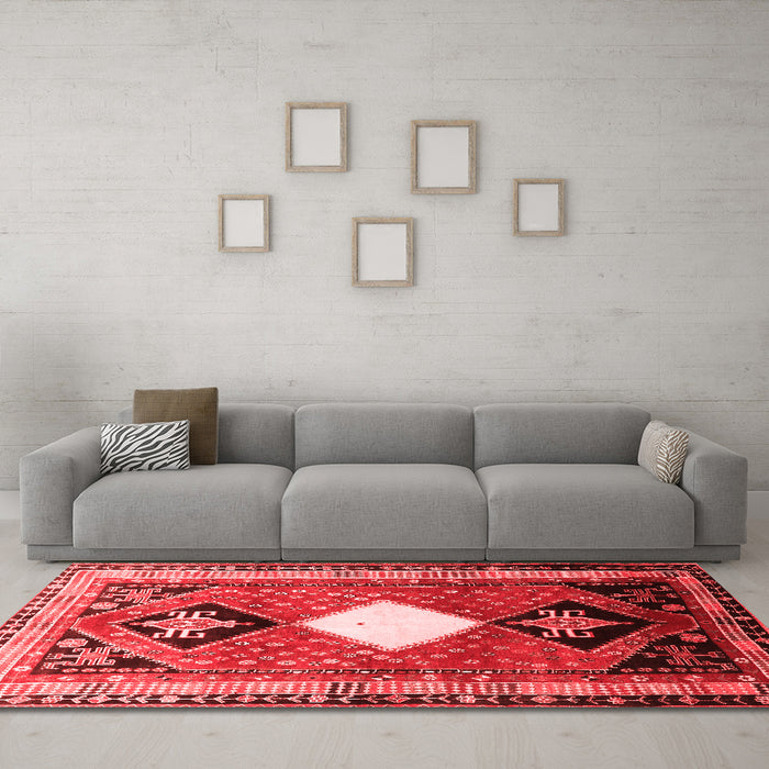 Traditional Red Washable Rugs
