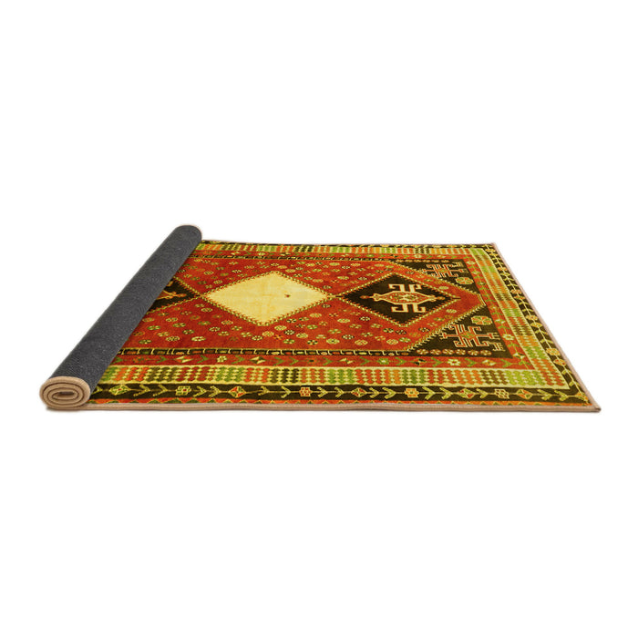 Sideview of Persian Yellow Traditional Rug, tr804yw