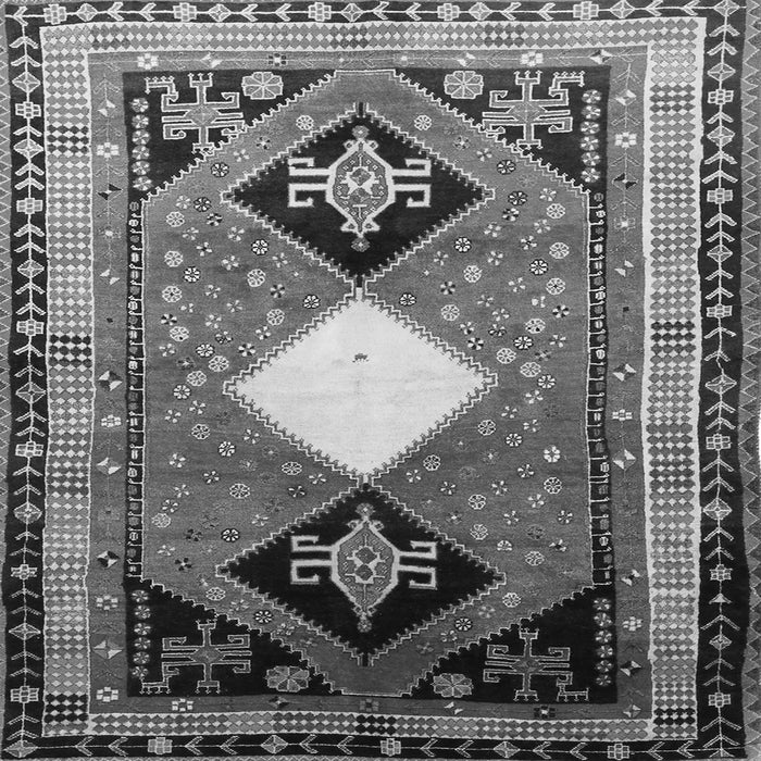 Serging Thickness of Persian Gray Traditional Rug, tr804gry