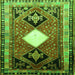Serging Thickness of Persian Green Traditional Rug, tr804grn