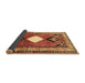 Sideview of Persian Brown Traditional Rug, tr804brn
