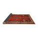 Sideview of Traditional Gold Brown Persian Rug, tr805