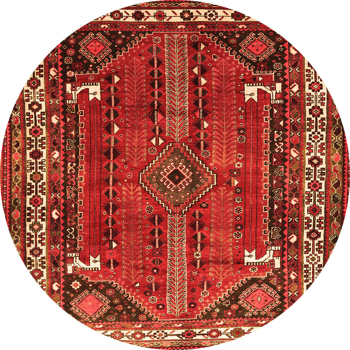 Square Persian Orange Traditional Rug, tr805org