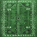 Square Persian Emerald Green Traditional Rug, tr805emgrn