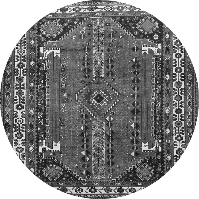 Machine Washable Persian Gray Traditional Rug, wshtr805gry