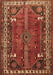 Machine Washable Persian Brown Traditional Rug, wshtr805brn