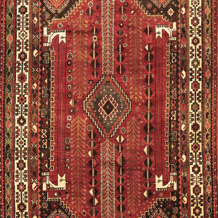 Machine Washable Persian Brown Traditional Rug, wshtr805brn