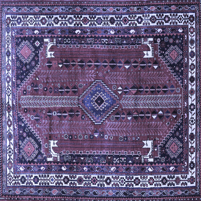 Square Persian Blue Traditional Rug, tr805blu