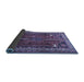 Sideview of Persian Blue Traditional Rug, tr805blu