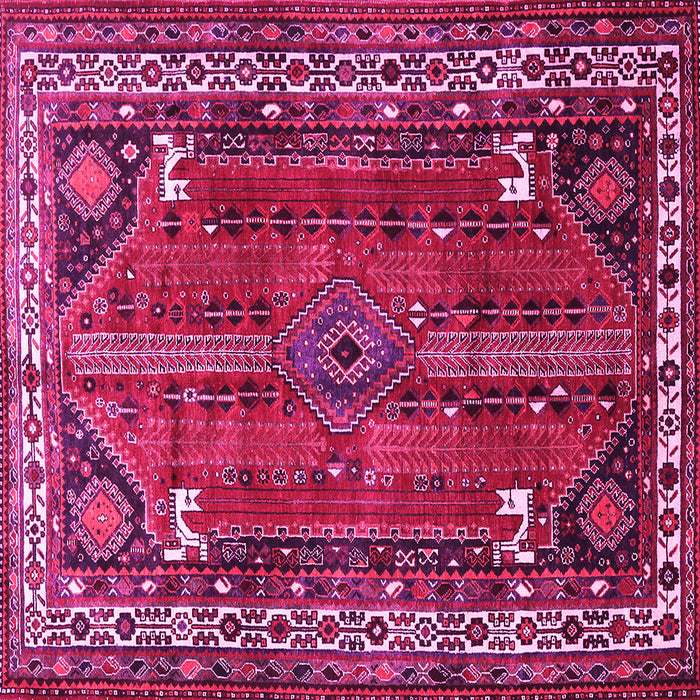 Square Persian Pink Traditional Rug, tr805pnk