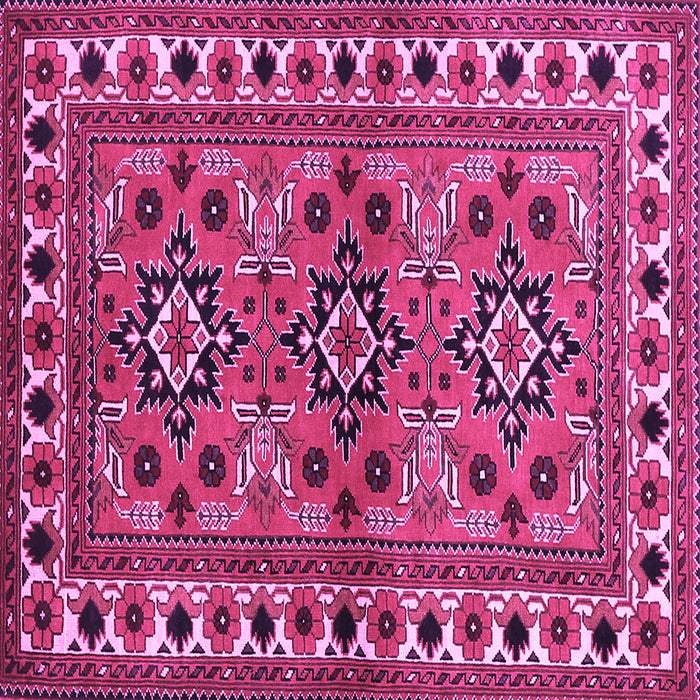 Square Persian Purple Traditional Rug, tr806pur
