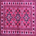 Square Persian Purple Traditional Rug, tr806pur
