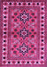 Machine Washable Persian Purple Traditional Area Rugs, wshtr806pur