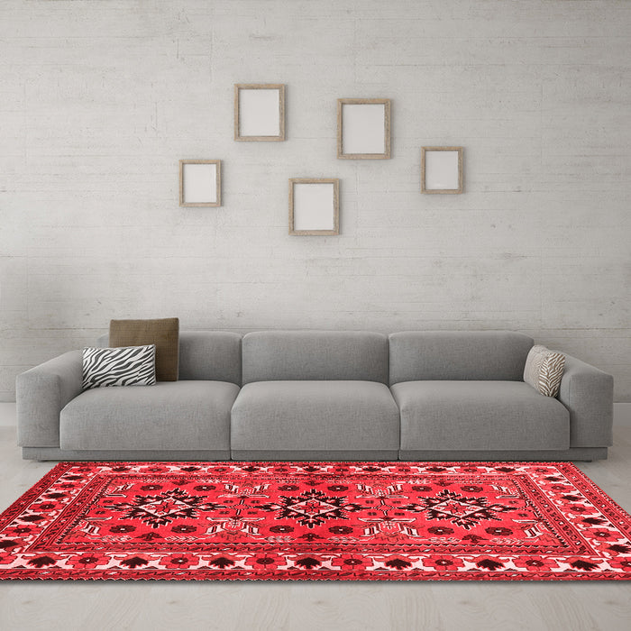 Traditional Red Washable Rugs