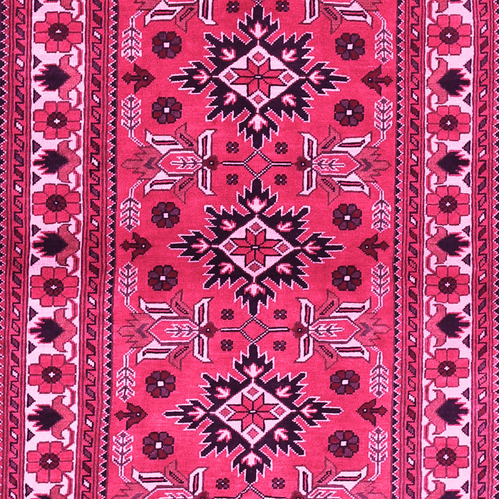 Machine Washable Persian Pink Traditional Rug, wshtr806pnk
