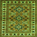 Serging Thickness of Persian Green Traditional Rug, tr806grn