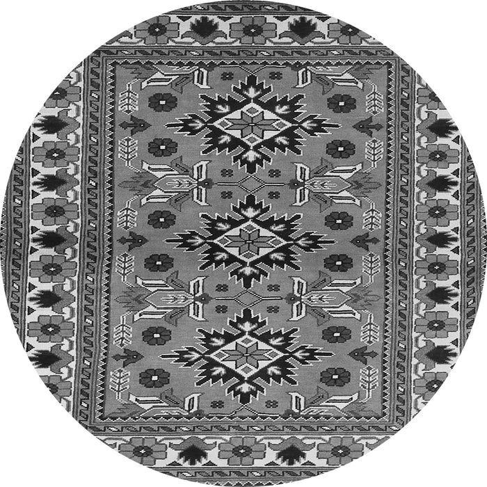 Square Persian Gray Traditional Rug, tr806gry