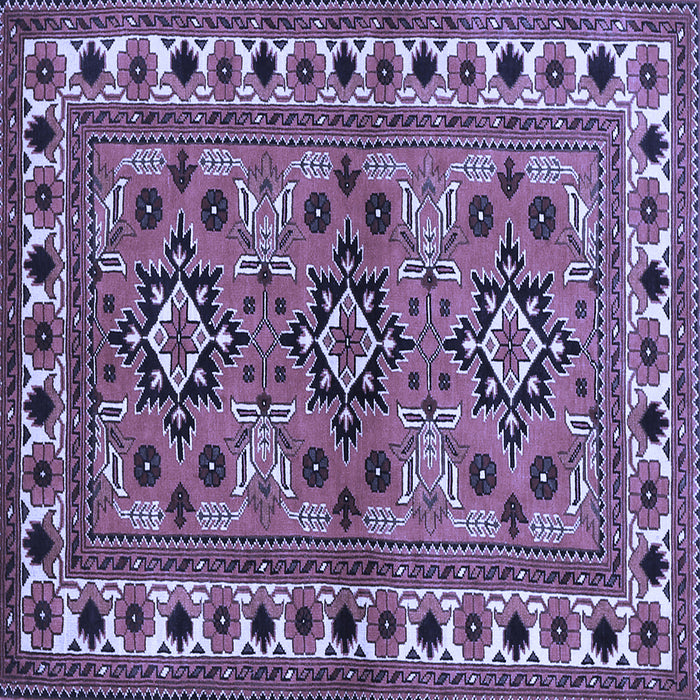 Square Persian Blue Traditional Rug, tr806blu