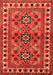 Serging Thickness of Machine Washable Persian Orange Traditional Area Rugs, wshtr806org