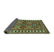 Sideview of Persian Turquoise Traditional Rug, tr806turq
