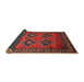 Sideview of Traditional Dark Gold Brown Persian Rug, tr807